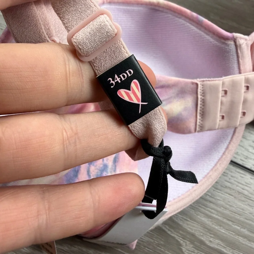 Victoria's Secret Women Forever Bra Demi Tie Dye Pink Purple 34DD